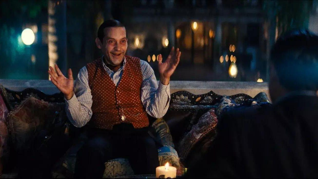 "Người Nhện" Tobey Maguire trông tiều tụy và có phần đáng sợ. (Nguồn: Internet) "Người Nhện" Tobey Maguire trông tiều tụy và có phần đáng sợ. (Nguồn: Internet)