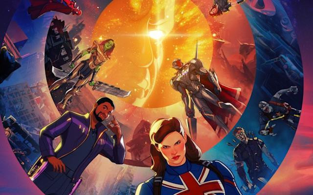 Một trong những hình ảnh đầu tiên của hực thể The Watcher từ "What If...?". - Nguồn: Twitter Một trong những hình ảnh đầu tiên của hực thể The Watcher từ "What If...?". - Nguồn: Twitter