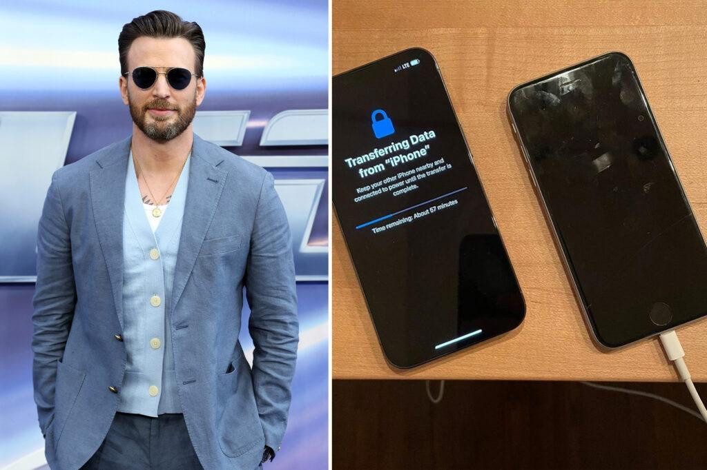 Chiếc iPhone 6s với nút Home huyền thoại của “cựu Captain America" Chris Evans. Chiếc iPhone 6s với nút Home huyền thoại của “cựu Captain America" Chris Evans.