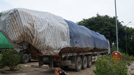 Bắt đoàn xe chở gỗ vượt hơn 300% tải trọng ảnh 4