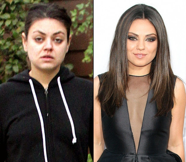 Mỹ nhân quyến rũ Mila Kunis trông thật khủng khiếp khi thiếu son phấn