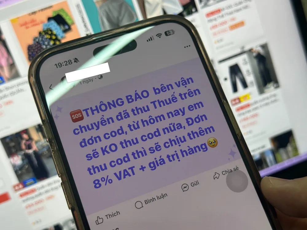 Trường hợp khách muốn thanh toán khi nhận hàng, người bán thu thêm tiền.