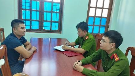 Đối tượng Nguyễn Văn Nam tại cơ quan điều tra Đối tượng Nguyễn Văn Nam tại cơ quan điều tra