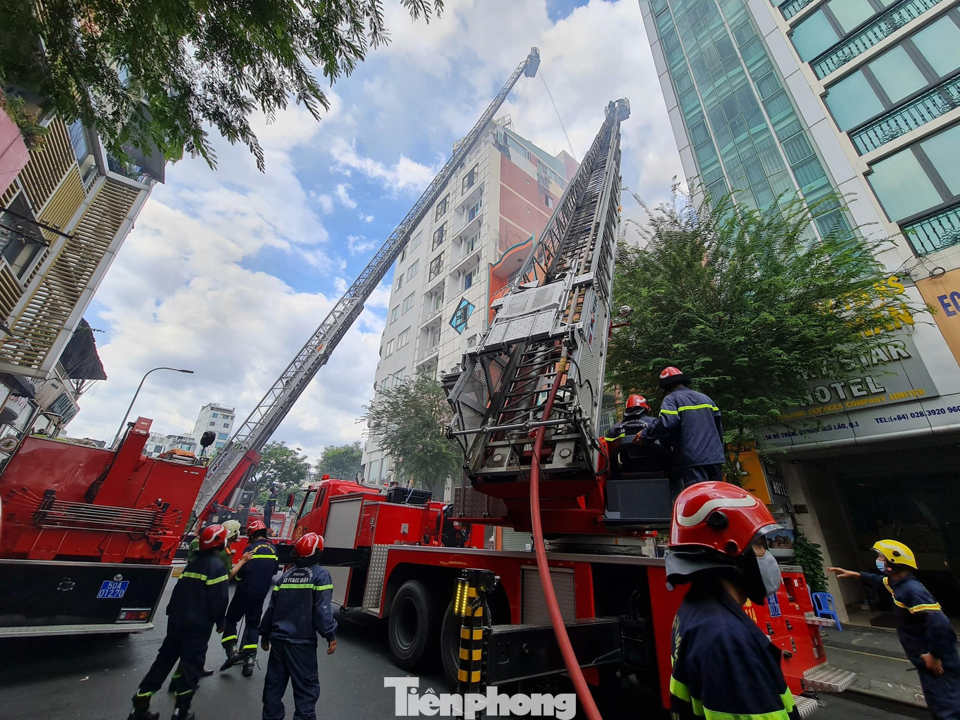 Hiện trường vụ cháy.