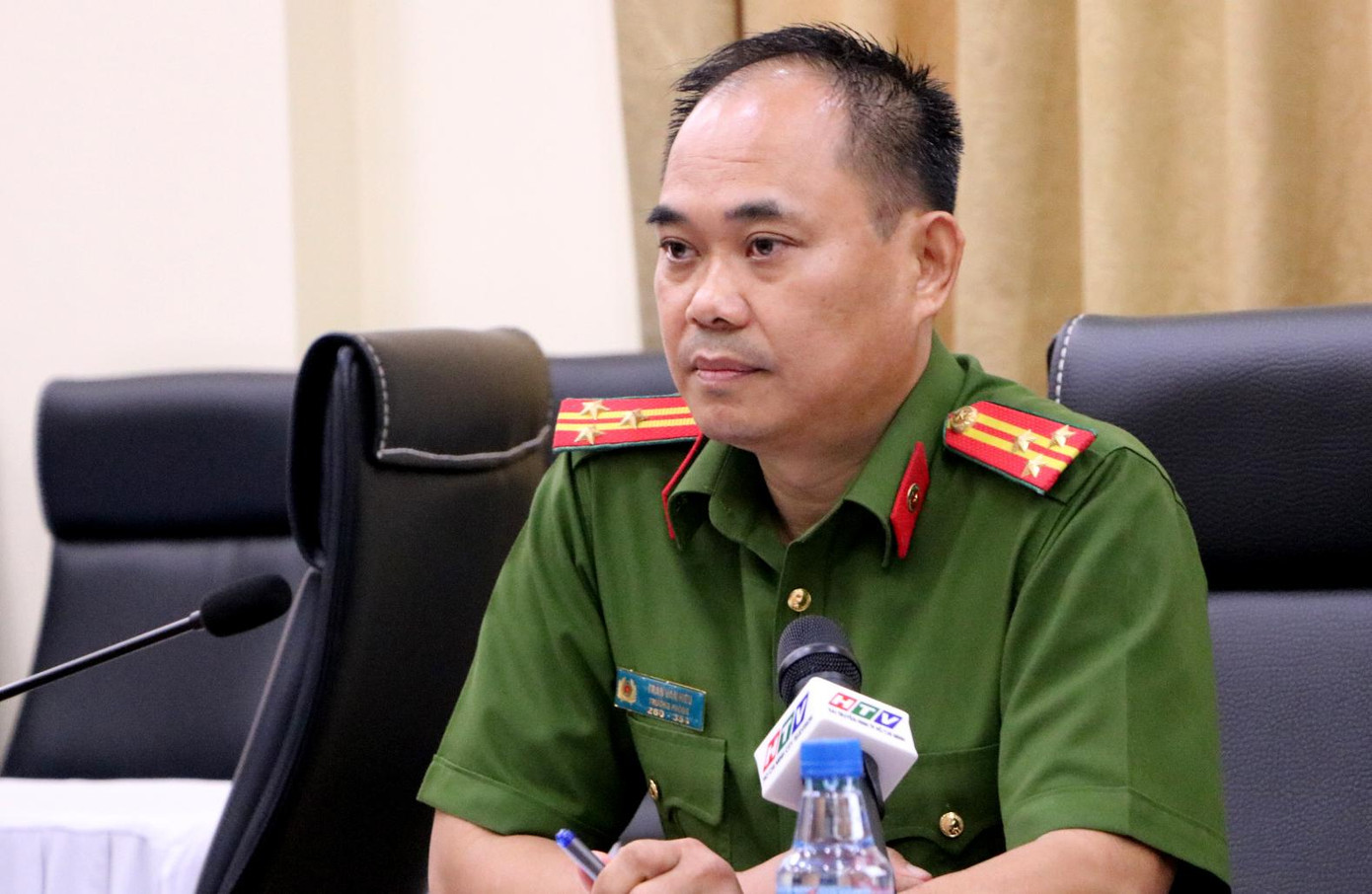 Thượng tá Trần Văn Hiếu, Trưởng phòng PC02 thông tin vụ việc.