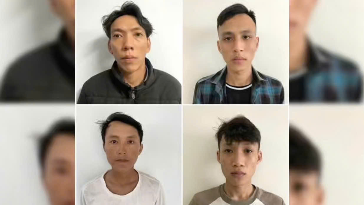 Công an tỉnh Ninh Thuận phát hiện trong phòng có 4 đối tượng đang có hành vi tổ chức sử dụng trái phép chất ma tuý. Ảnh: CACC.