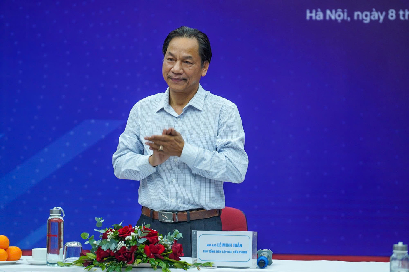 Nhà báo Lê Minh Toản - Phó Tổng biên tập Báo Tiền Phong