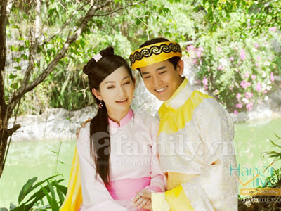 Kim Hiền trong phim “Anh chàng vượt thời gian”. Chị kể trên báo rằng “Điều tôi lấy làm lạ là phim này không hề có đạo diễn”