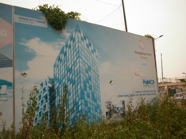 Tòa tháp Hà Nội ICT cỏ đã mọc lên đến một nửa