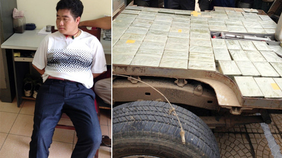 Trùm ma túy Tráng A Tàng và 265 bánh heroin cất giấu trong xe bán tải