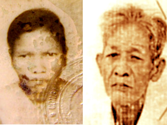 Nạn nhân Trần Thị Ngâu và hung Thủ Ngô Văn Lộc (từ trái sang phải)