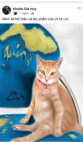 Fanart "nết na hóa" chiến tích lẫy lừng của chị Diệu. Nguồn: Khươu Gia Huy Fanart "nết na hóa" chiến tích lẫy lừng của chị Diệu. Nguồn: Khươu Gia Huy