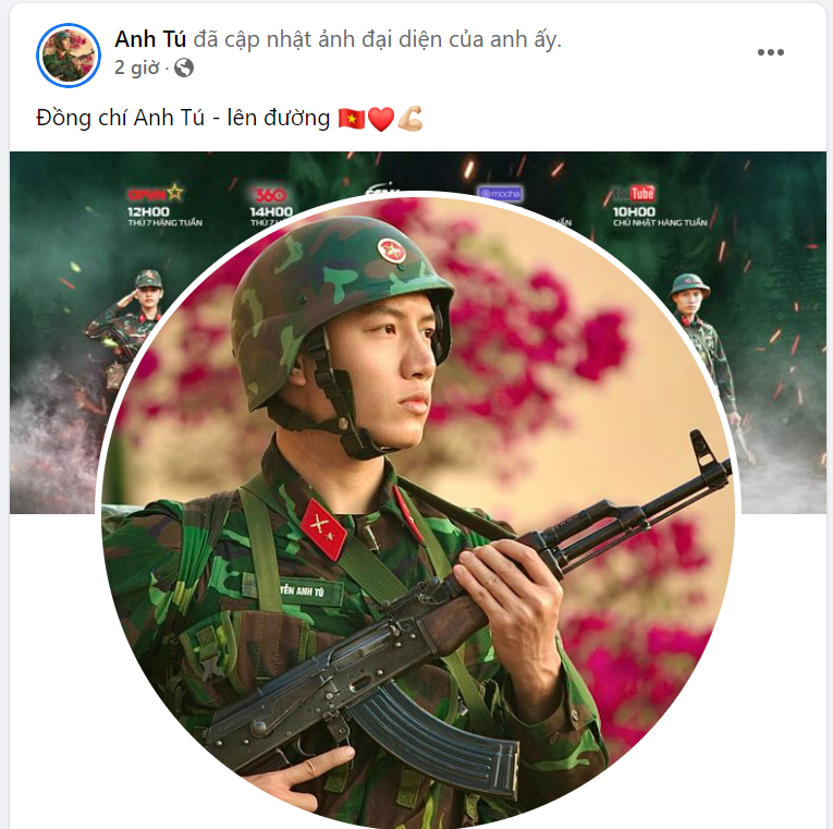 Hình ảnh của các nghệ sĩ Việt trong bộ quân phục khiến công chúng yêu thích.