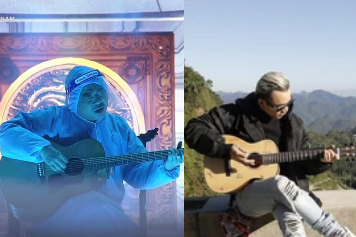 Hình ảnh so sánh nhân vật Ngọc Hoàng giống với Binz...