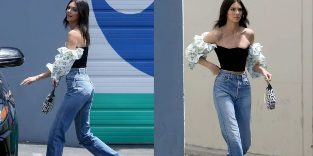 Vẫn là chiếc quần jeans cạp cao nhưng chỉ cần biến tấu với một kiểu áo tay bồng là ta đã có ngay một set đồ vừa sang chảnh lại điệu đà.