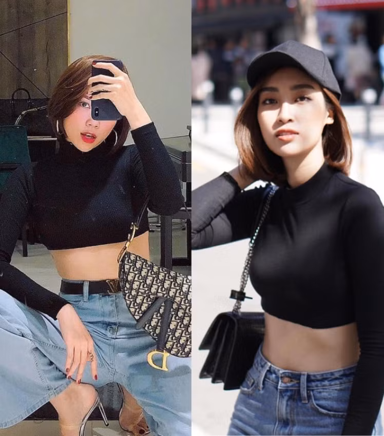 Những chiếc áo dáng croptop được Tóc Tiên thường xuyên sử dụng để phối đồ với quần jeans hay chân váy.