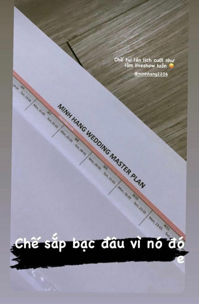 Dân tình bất ngờ với kế hoạch cưới hoành tráng của Minh Hằng. Dân tình bất ngờ với kế hoạch cưới hoành tráng của Minh Hằng.