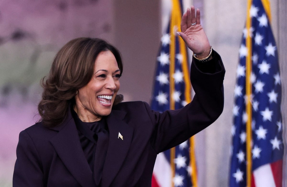Bà Kamala Harris xuất hiện sáng 6/11 tại Đại học Howard (Washington). (Ảnh: Reuters)
