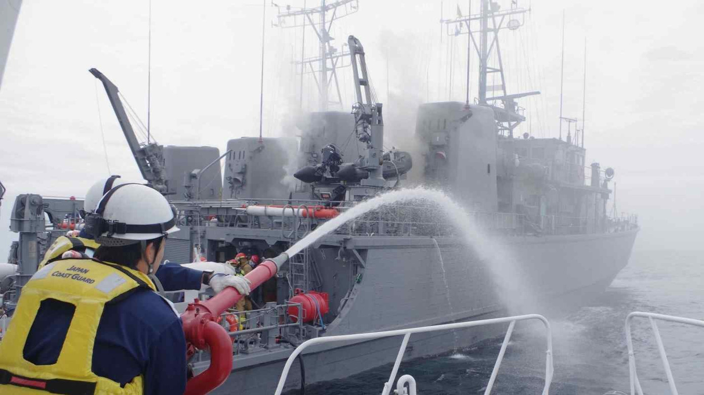 Hiện trường vụ cháy. (Ảnh: Kyodo News)