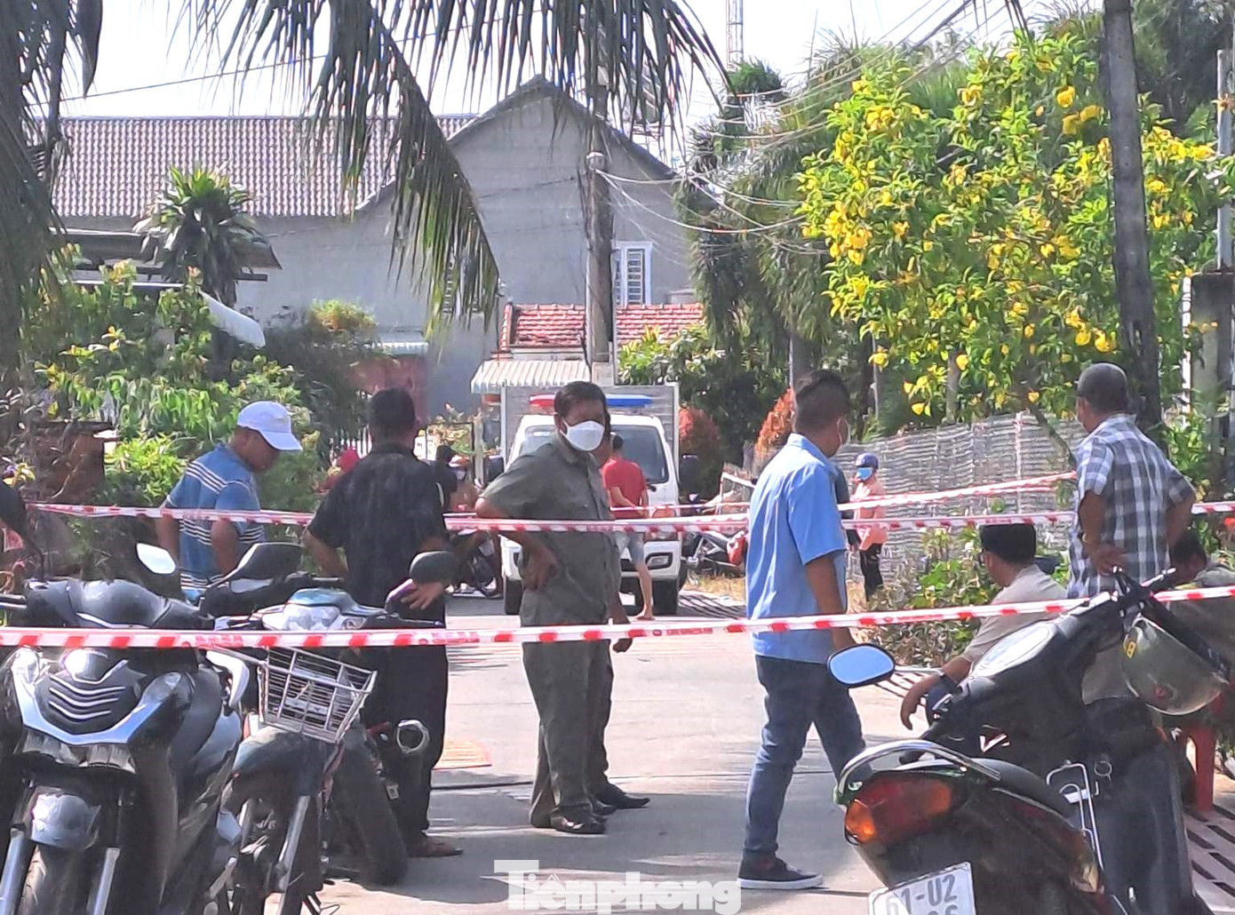 Hiện trường vụ việc được phong tỏa