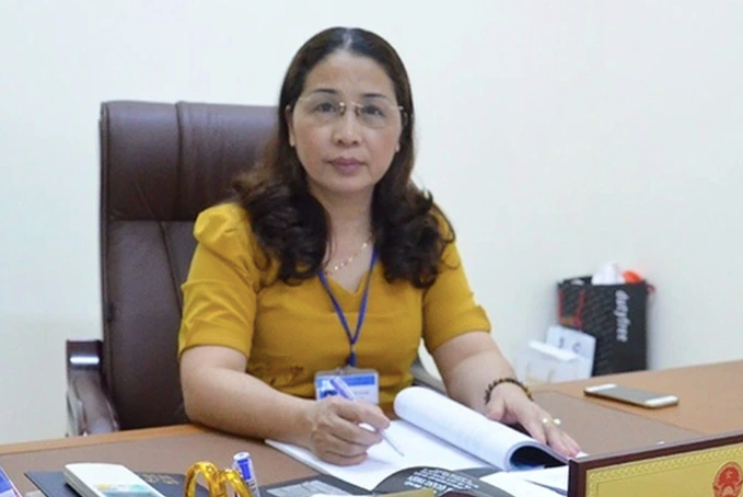 Bị can Vũ Liên Oanh.