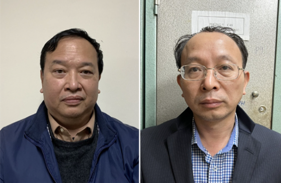 Hai vụ trưởng Nguyễn Minh Tuấn (trái) và Nguyễn Nam Liên (phải). Hai vụ trưởng Nguyễn Minh Tuấn (trái) và Nguyễn Nam Liên (phải).