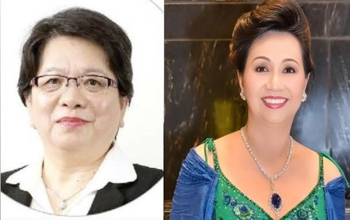 Bị can Đỗ Thị Nhàn và Trương Mỹ Lan.