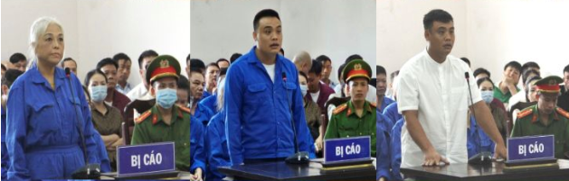 Bị cáo Châu Thị Mỹ Linh, Bùi Hữu Thanh, Bùi Hữu Giang.