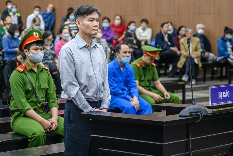 Bị cáo Phạm Thanh Hải tại tòa.