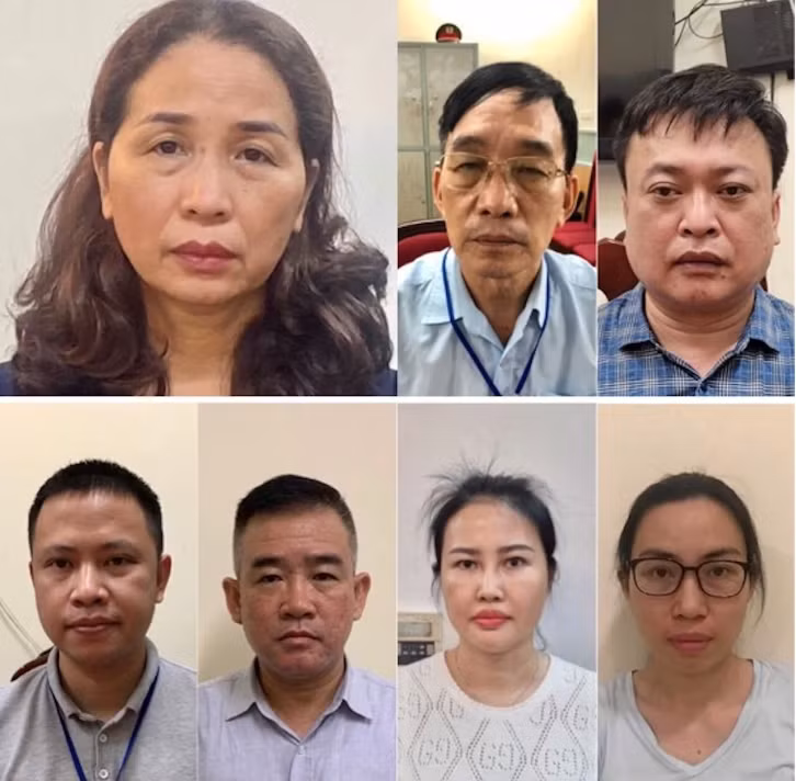 Nhóm bị can trong vụ án. Nhóm bị can trong vụ án.