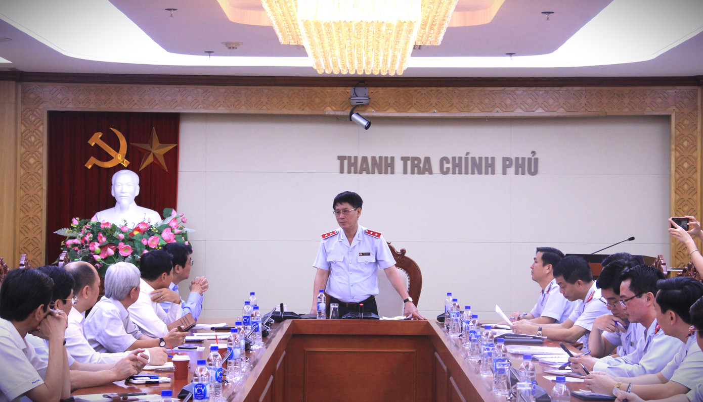 Thanh tra Chính phủ công bố quyết định thanh tra.