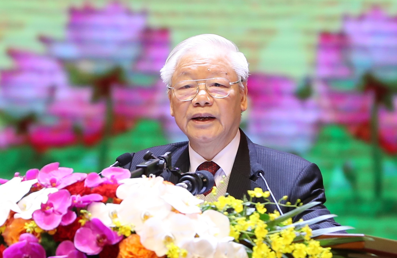 Tổng Bí thư Nguyễn Phú Trọng phát biểu tại buổi lễ.