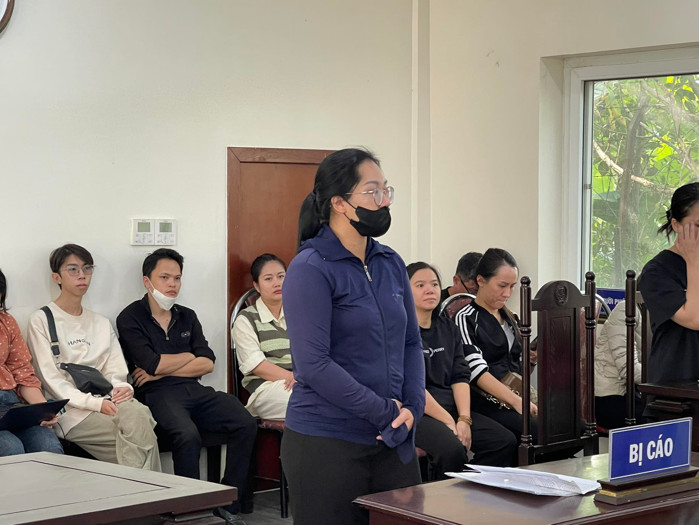 Bị cáo Chu Uyển Vân.