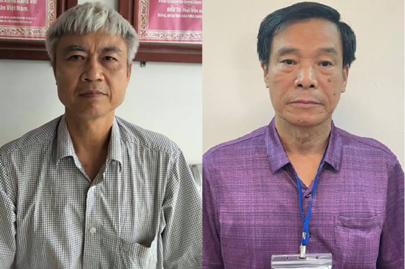 Hai bị can Phạm Dũng và Cấn Hồng Lai.