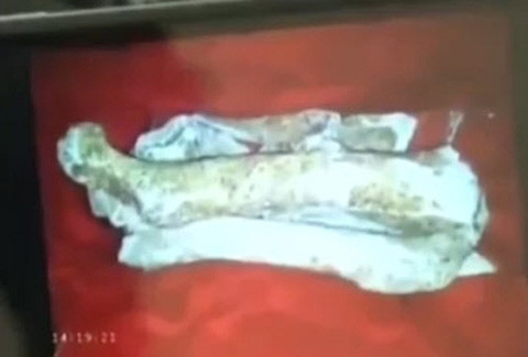 Nhiều hài cốt liệt sĩ bị làm giả (Ảnh chụp từ clip của VTV)