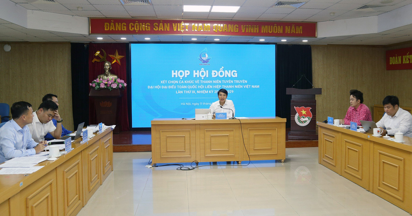 Hội đồng xét chọn ca khúc về thanh niên tuyên truyền Đại hội Hội LHTN Việt Nam toàn quốc lần thứ IX. Hội đồng xét chọn ca khúc về thanh niên tuyên truyền Đại hội Hội LHTN Việt Nam toàn quốc lần thứ IX.