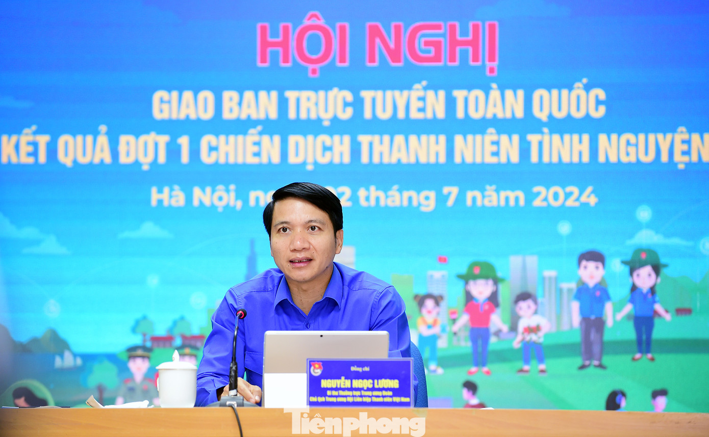 Anh Nguyễn Ngọc Lương phát biểu tại hội nghị. Ảnh: Xuân Tùng