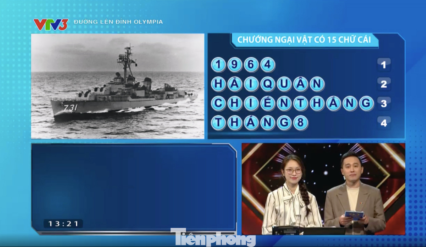 Duy Khánh nhanh chóng giải được ẩn số chướng ngại vật.