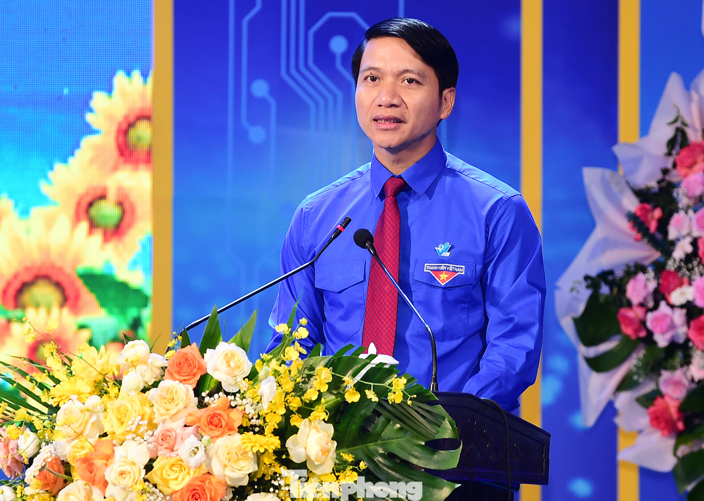 Anh Nguyễn Ngọc Lương phát biểu tại Đại hội.