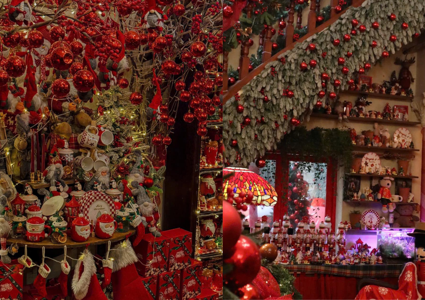 Bên cạnh các món ăn thức uống, quán cà phê còn tận dụng dịp này để kinh doanh thêm các sản phẩm theo chủ đề Noel như cốc, đồ trang trí mini.