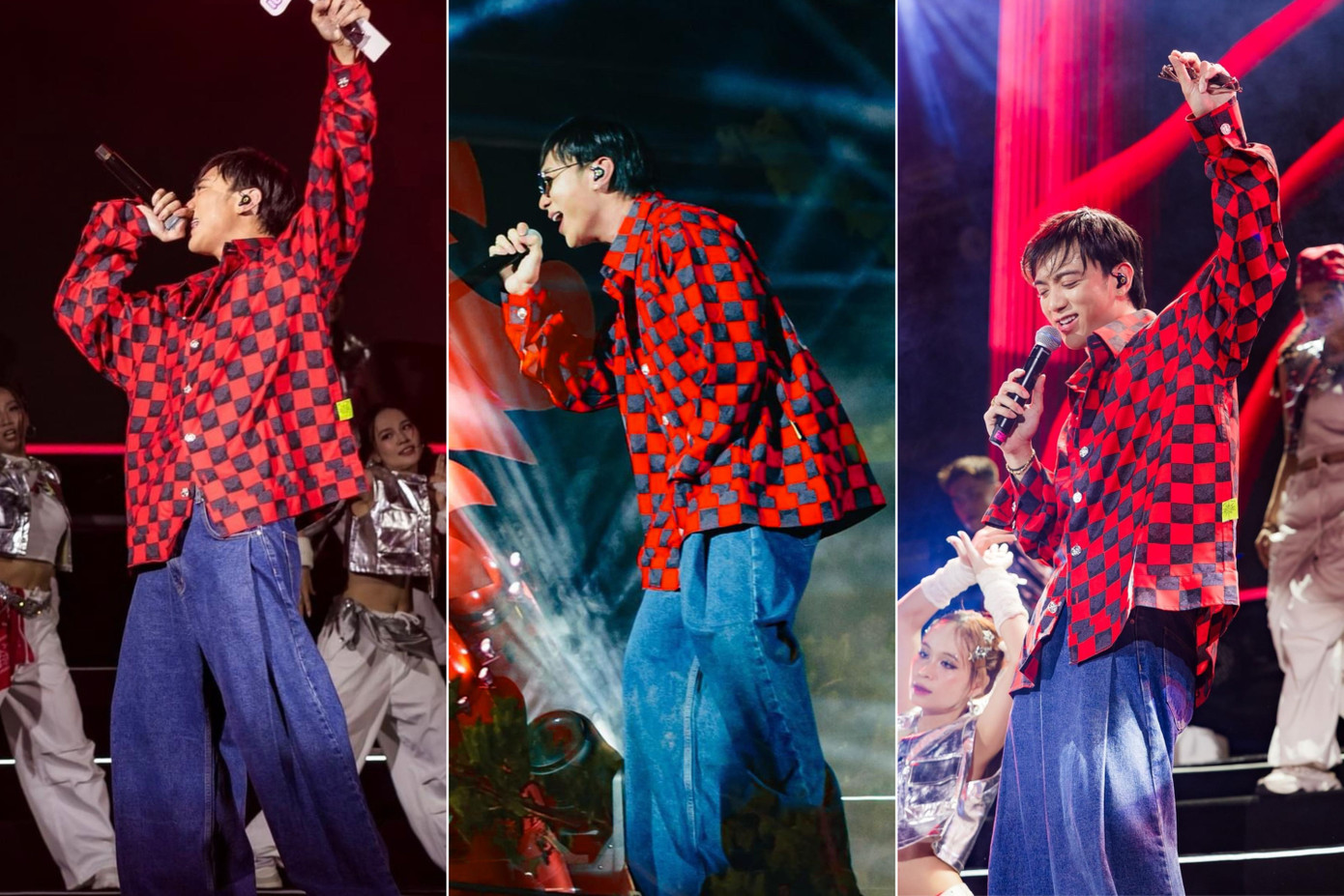 Soobin trông rất năng động và cháy hết mình trên sân khấu khi diện áo "Illusion shirt" thiết kế họa tiết caro đỏ đen. Thiết kế làm nổi bật 'visual' nam ca sĩ bởi màu sắc cũng như kiểu dáng vô cùng chất. Soobin trông rất năng động và cháy hết mình trên sân khấu khi diện áo "Illusion shirt" thiết kế họa tiết caro đỏ đen. Thiết kế làm nổi bật 'visual' nam ca sĩ bởi màu sắc cũng như kiểu dáng vô cùng chất.