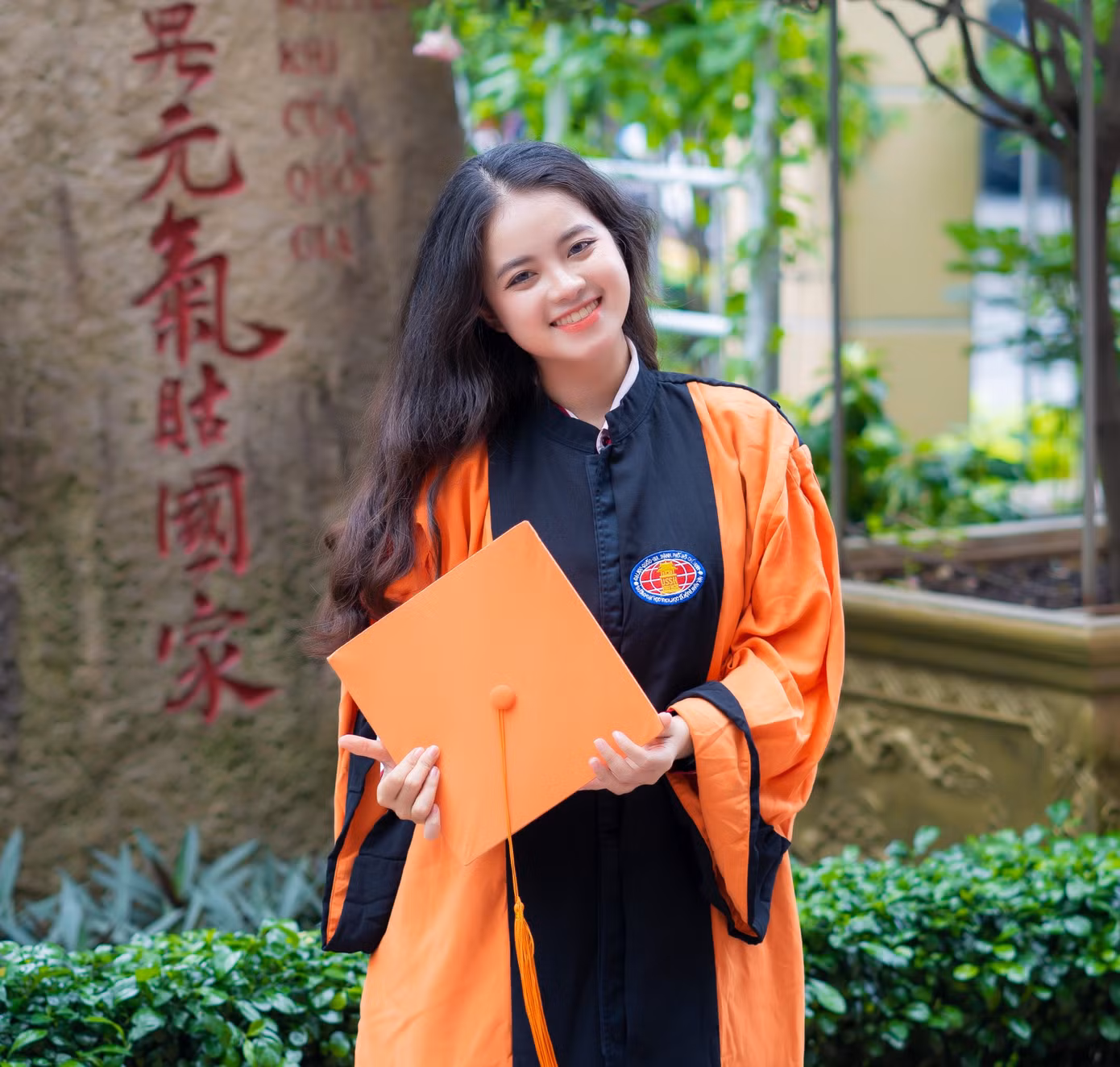 Khoảnh khắc Gia Hảo tốt nghiệp đại học.