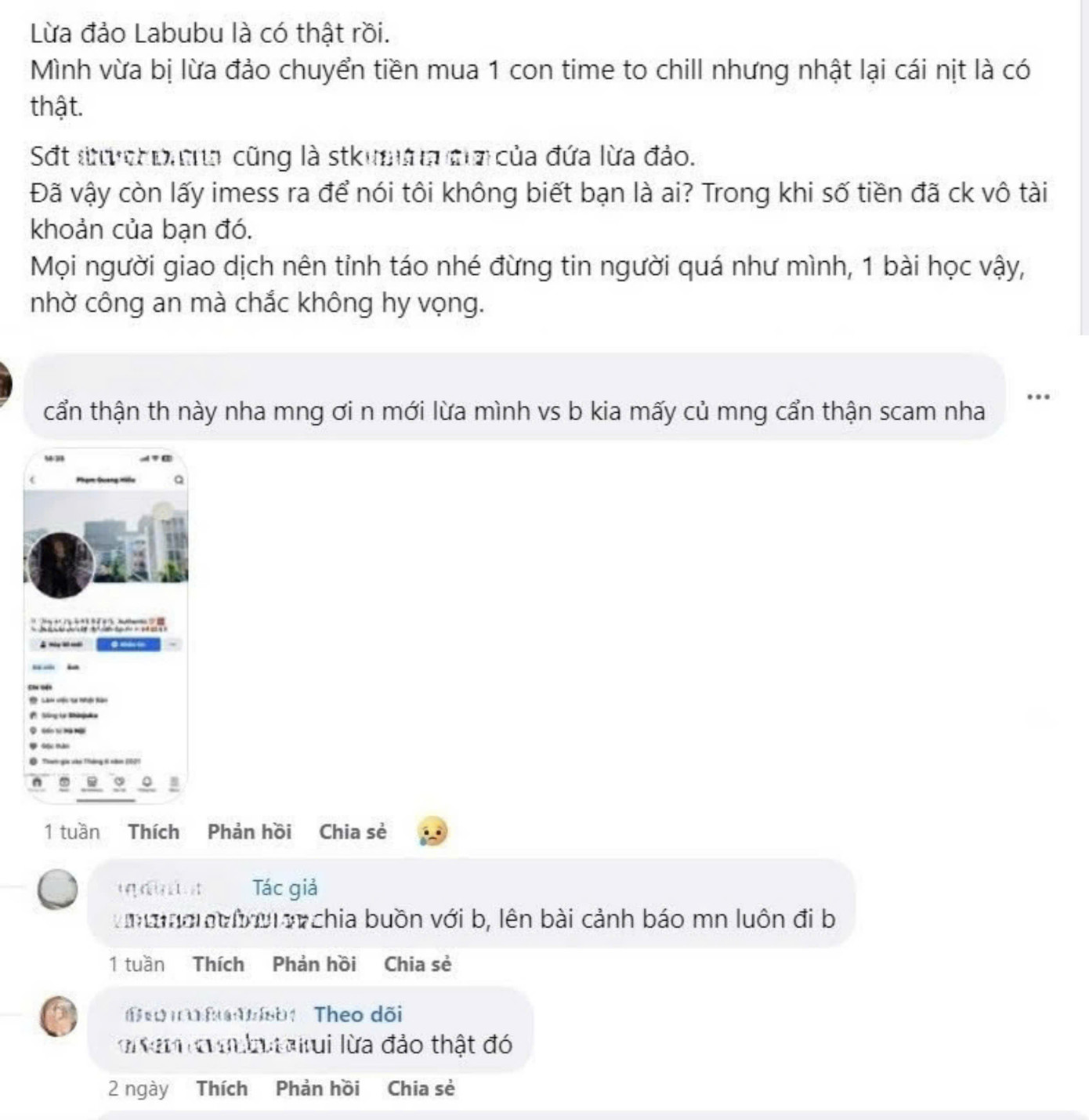 Khi tìm mua Labubu trên mạng, bạn cần 'check' kỹ thông tin người bán lẫn thông tin sản phẩm.