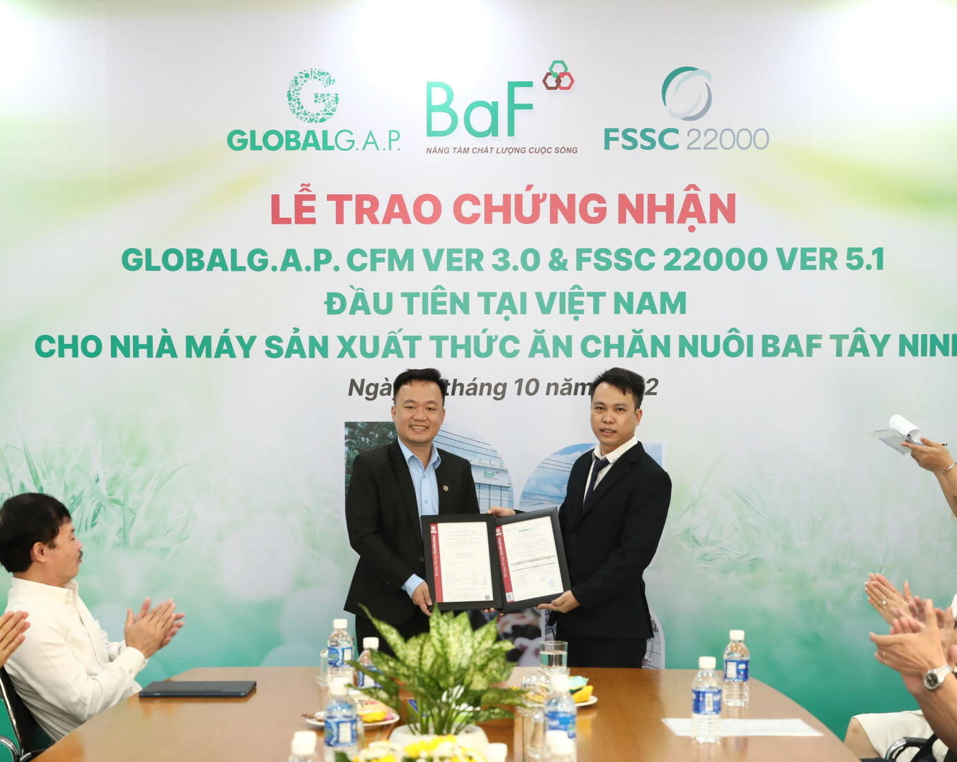 Nhà máy thức ăn chăn nuôi BaF Tây Ninh là nhà máy đầu tiên đạt cùng lúc 2 chứng nhận quốc tế tại Việt Nam