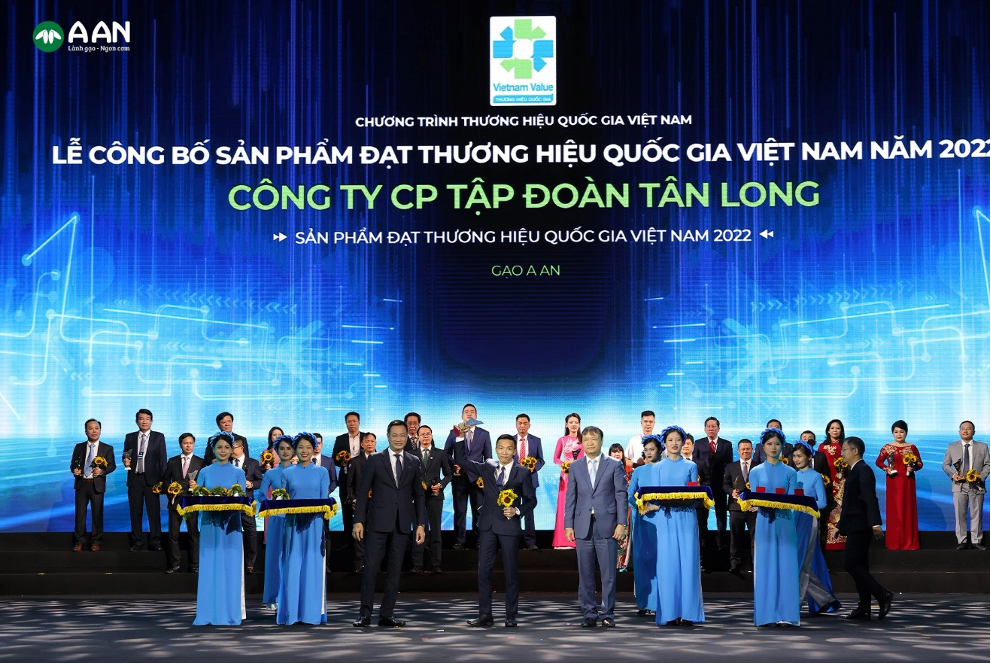 Gạo A An được công nhận đạt danh hiệu Thương hiệu Quốc gia 2022
