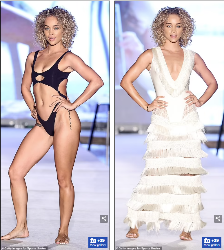 Jasmine Sanders cũng là gương mặt quen thuộc của ấn phẩm áo tắm danh tiếng nhất hành tinh. Jasmine Sanders cũng là gương mặt quen thuộc của ấn phẩm áo tắm danh tiếng nhất hành tinh.
