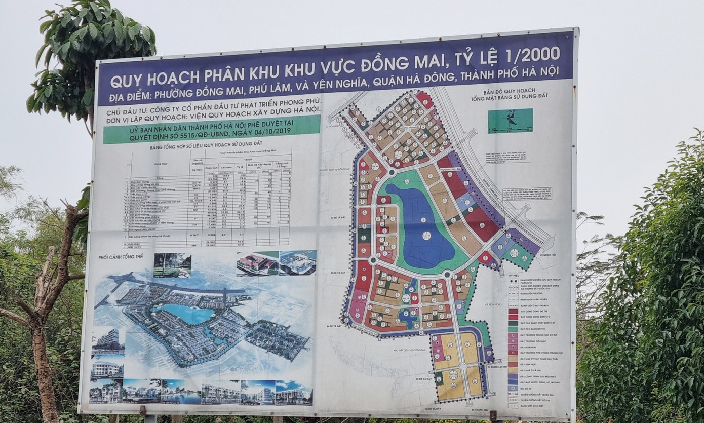 Đến năm 2015, UBND TP Hà Nội chính thức phê duyệt Quy hoạch chi tiết xây dựng Khu nhà ở sinh thái Đồng Mai, tỷ lệ 1/500. Và đến năm 2019, UBND TP Hà Nội một lần nữa ban hành Quyết định phê duyệt Điều chỉnh tổng thể Quy hoạch chi tiết xây dựng khu vực Đồng Mai, tỷ lệ 1/2000 trước đó.