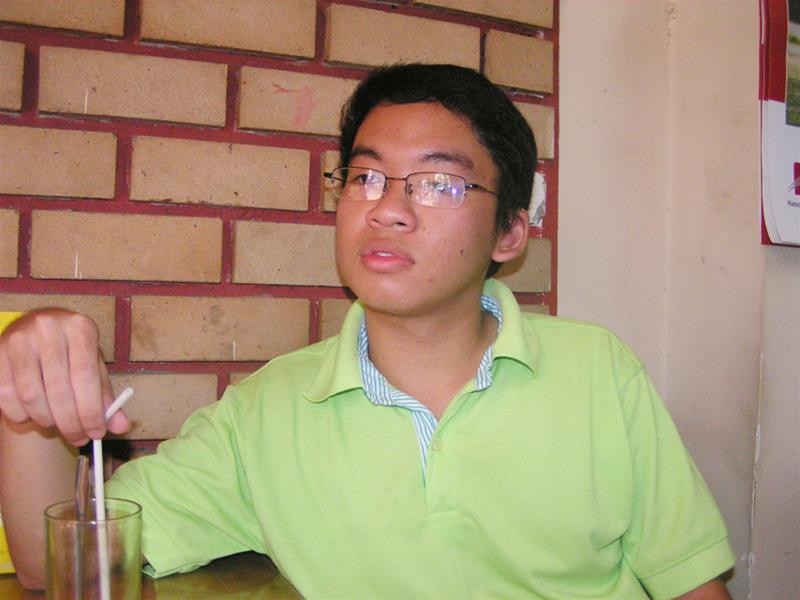 Phạm Ngọc Thắng - quán quân trong cuộc thi Ý tưởng Xanh