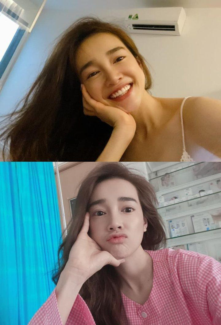 Nhan sắc Nhã Phương khi để mặt mộc vẫn rất rực rỡ.