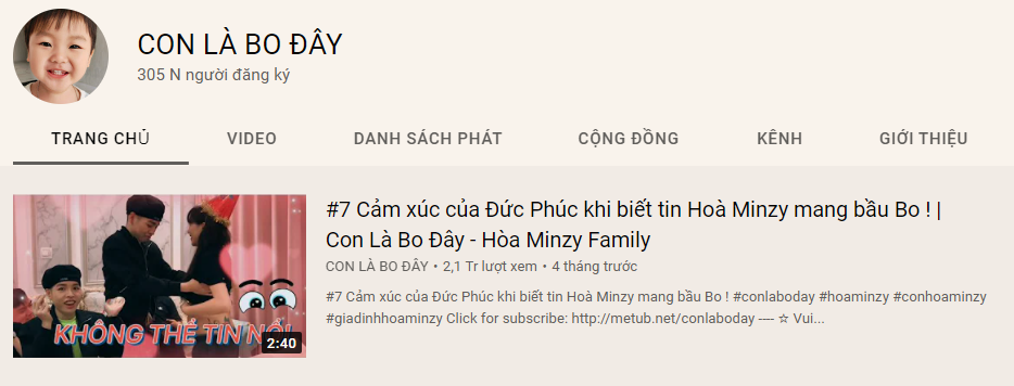 Số lượng follow khủng của bé Bo khiến nhiều người ngưỡng mộ.